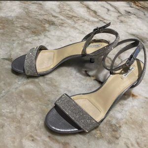 Silver Shimmer Heels